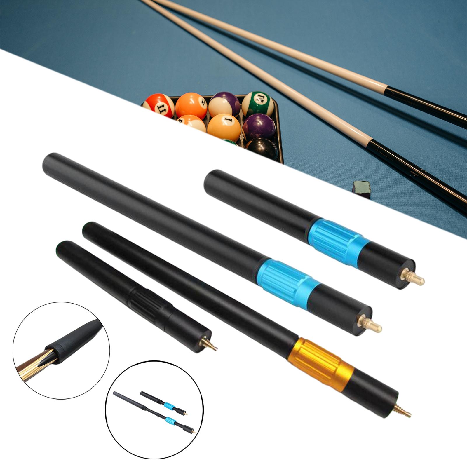 2pcs Billiards Cue Extension Cue End Lengthener Telescopic Billiard Connect Shaft Attachment for Billiard Enthusiast Practice