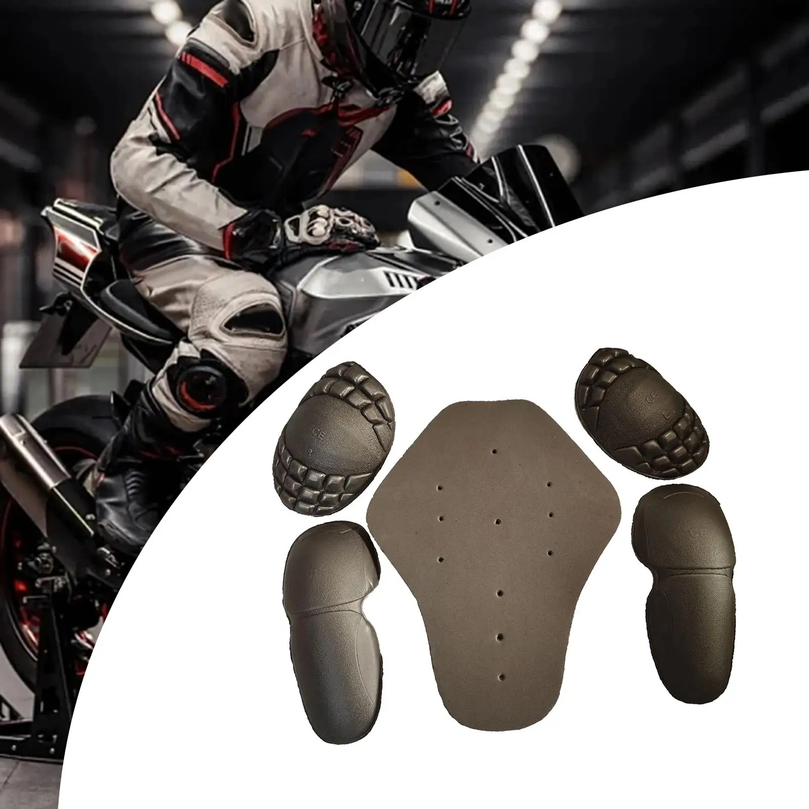 5 Pieces Motorbike Body Protective Gear EVA for Sport Motocross