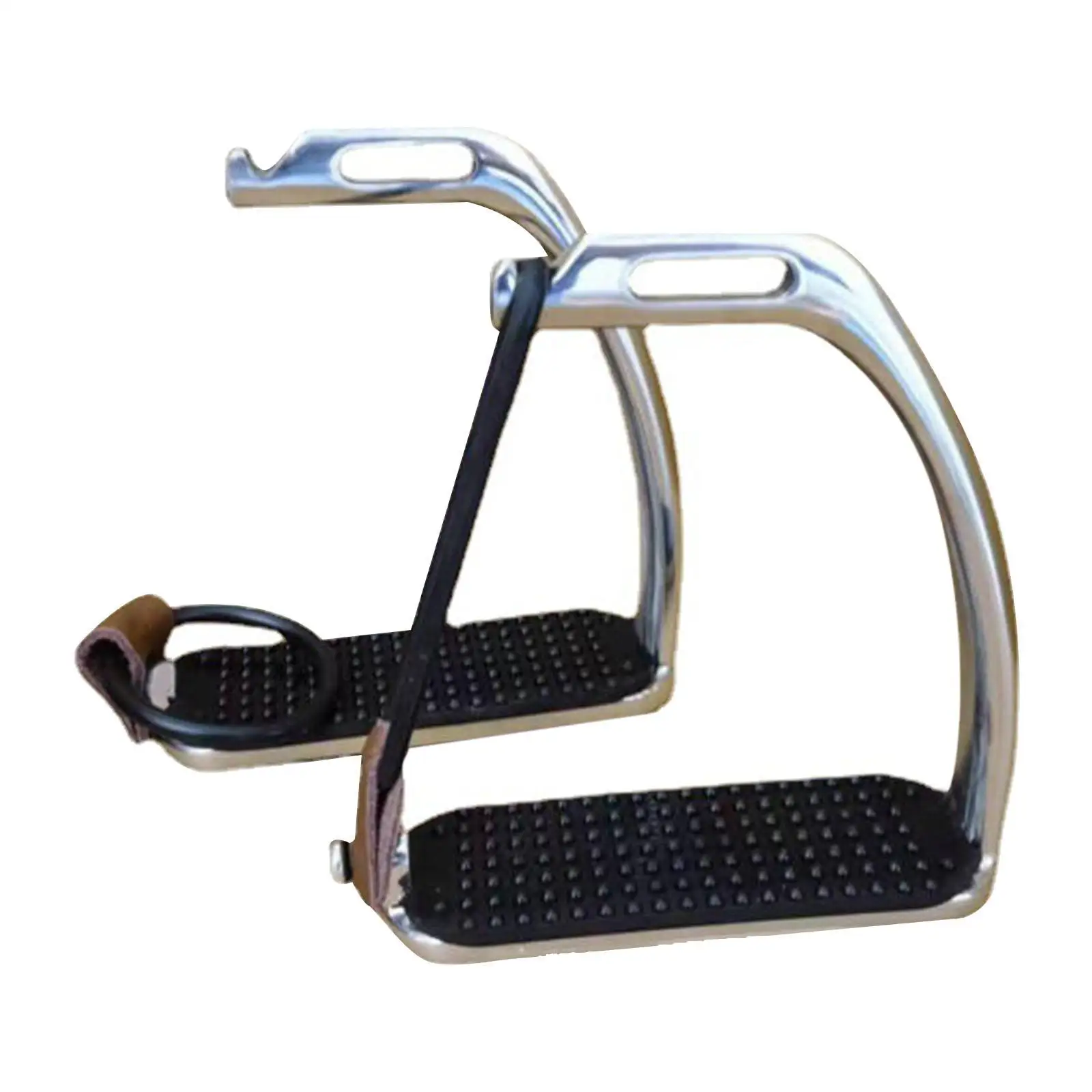 2Pieces Training Tool Horse Pedal Horse Riding Stirrups English Riding Hose Saddle for Western Riding Racing Men and Women Kids