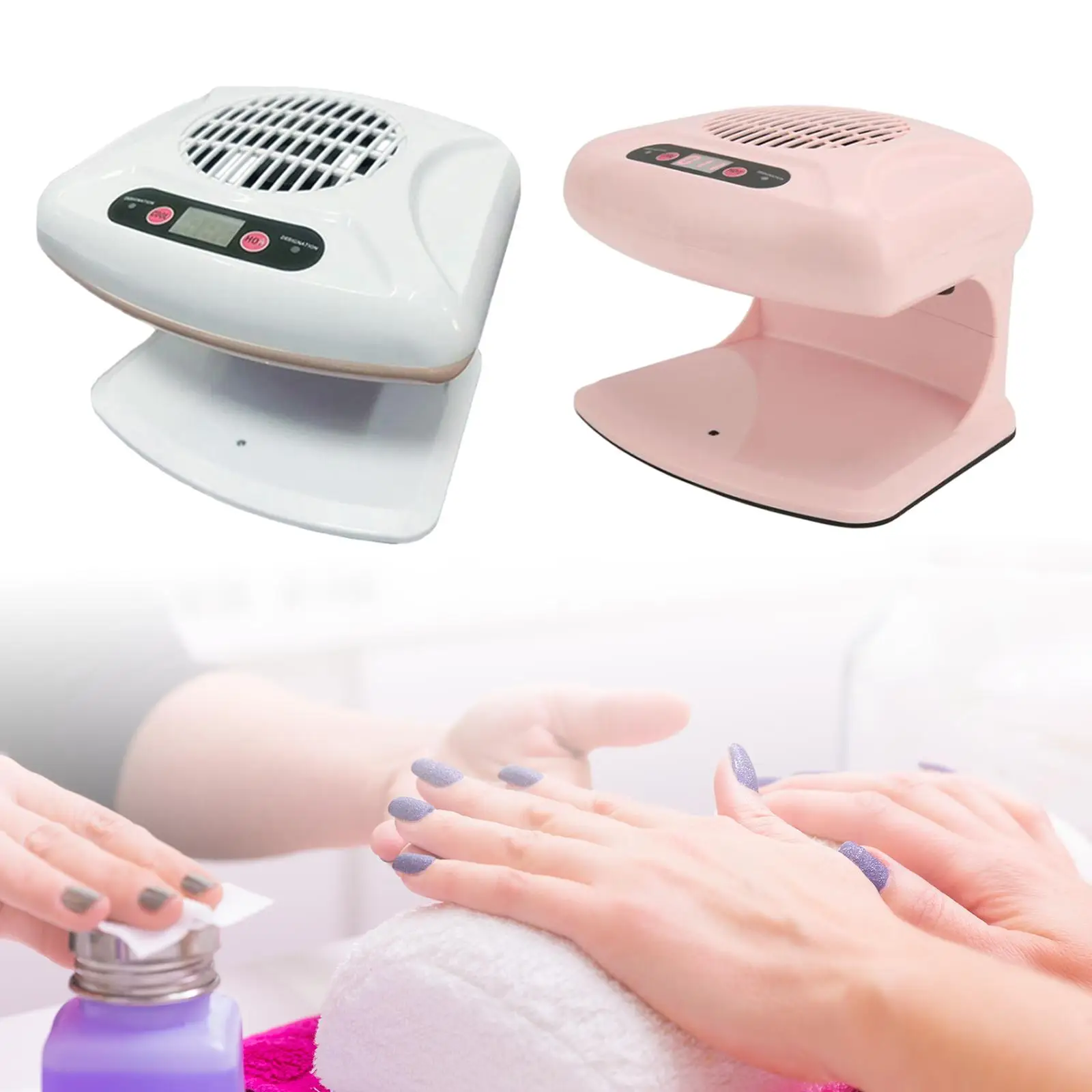 Air Nail Dryer Automatic Sensor Quick Drying manicure Pedicure hot cold Wind for Nail primer