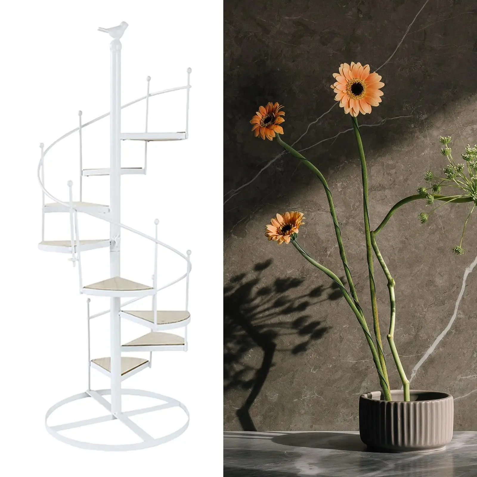 8 Tier Plant Stands Flower Organizer Plants Pot Shelf for Balcony Lawn Patio 