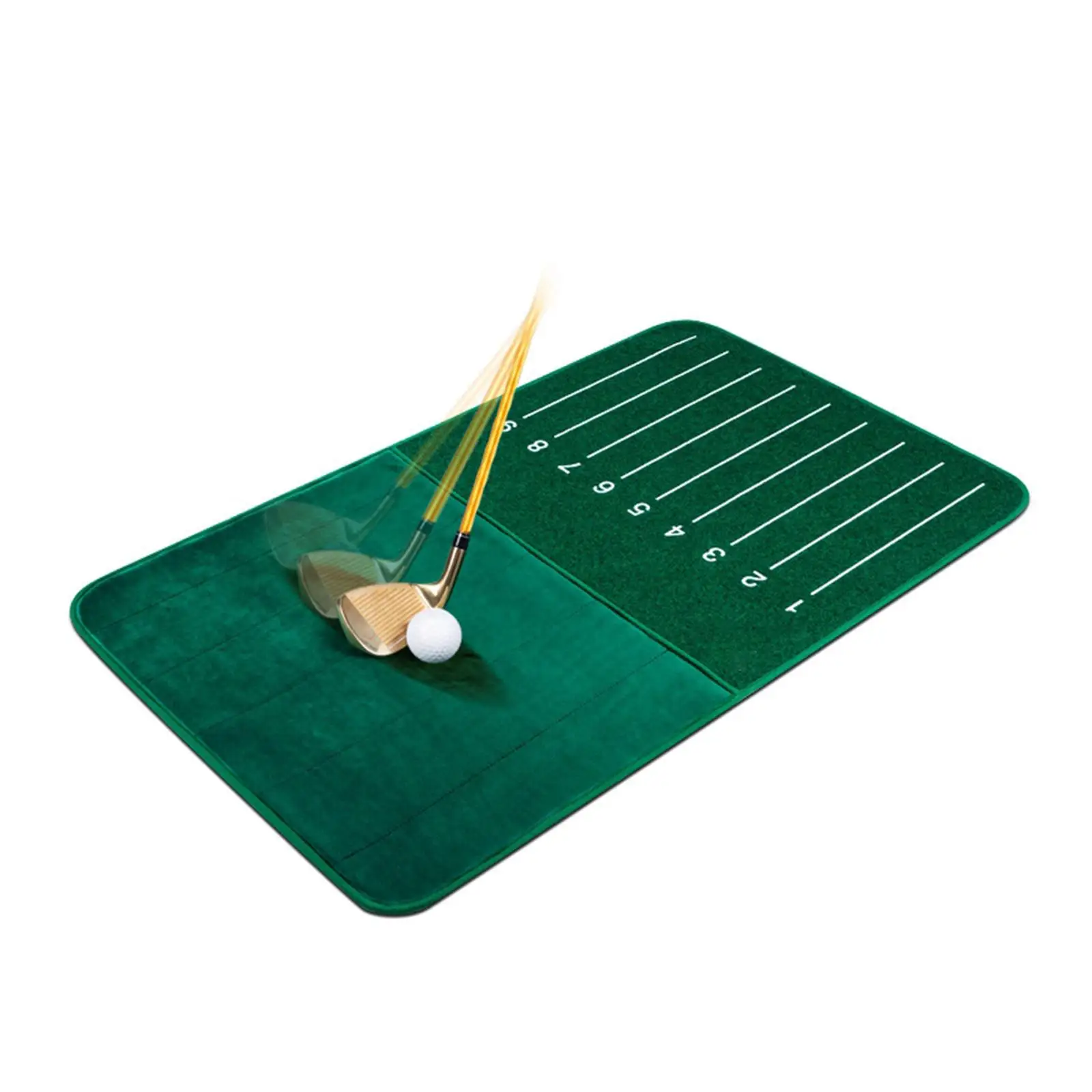 Portable Golf Training Mat Golf Hitting Pad Chipping Rug Nonslip Golf Putting Mat for Indoor Outdoor Office Training Equipment