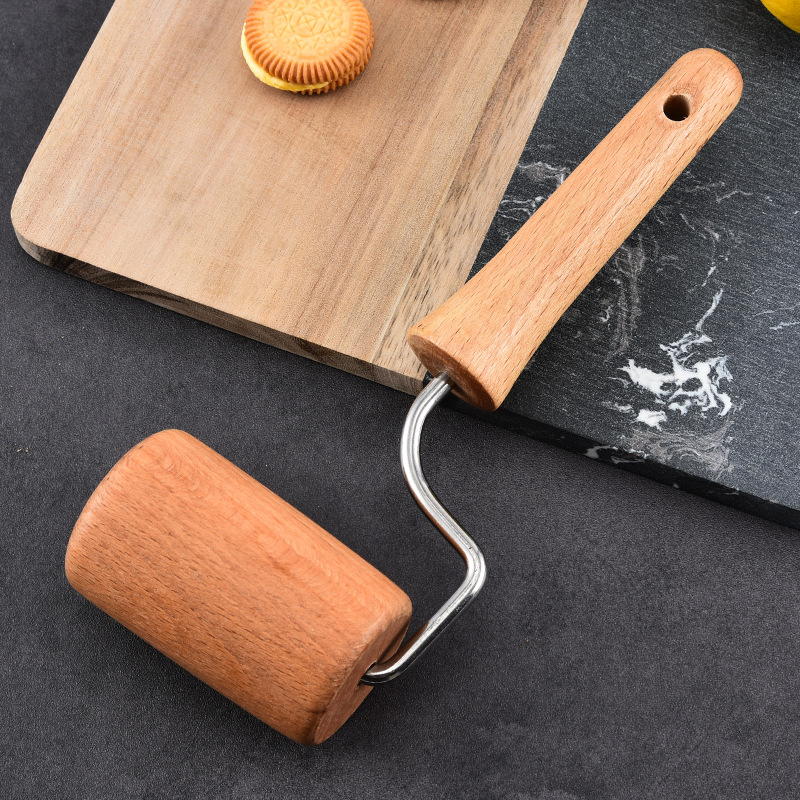 Title 2, Wood Rolling Pin Pastry and Pizza Baker Roller ...