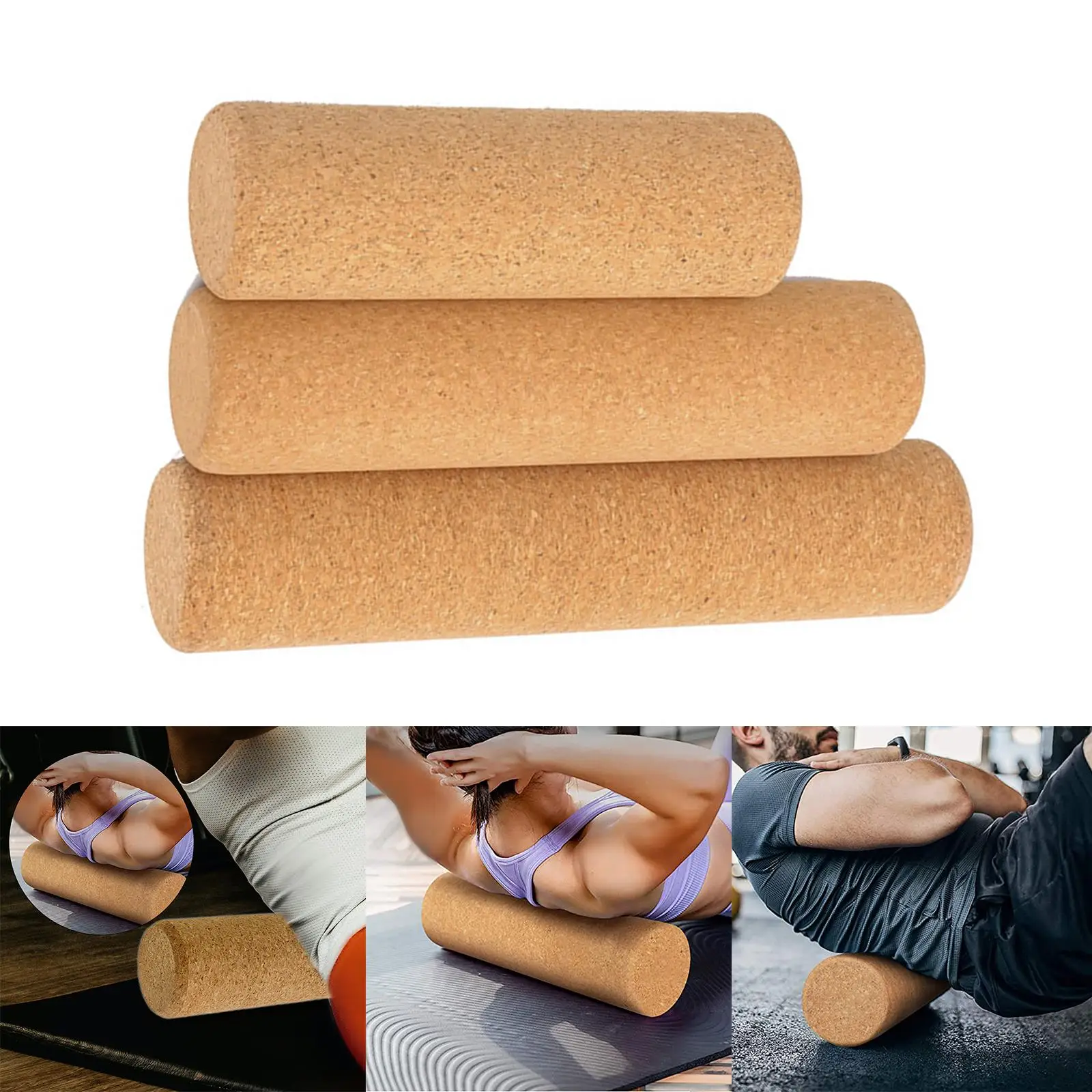 Massage Deep Tissue Column Cork Yoga Pillar for Muscles Full Body