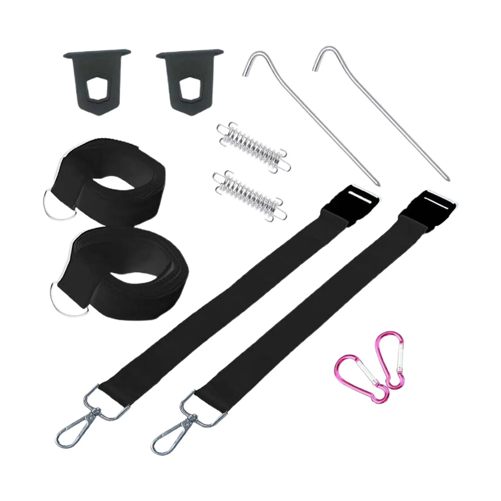 Rvawning Tie Down Set Awning Valance Clips Tension Springs Buckles RV Awning Hooks for Camper Tie Down Eyelet Rail Track Travel