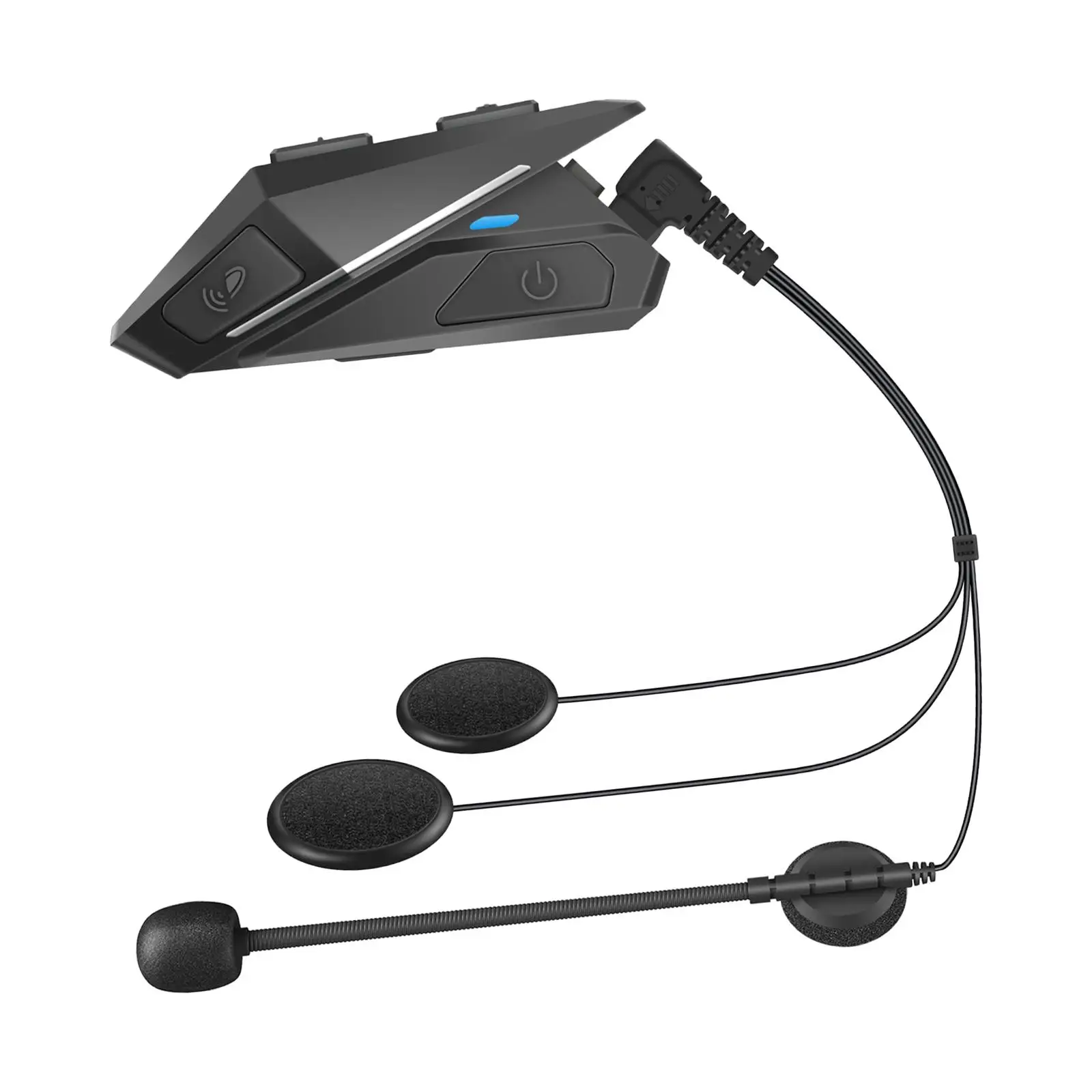 Motorcycle Helmet Headset Intercom Communication System V5.0 Mic for Driving