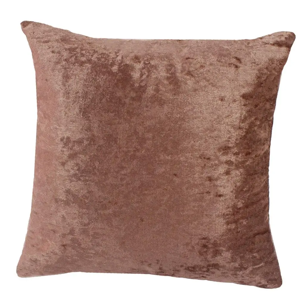 Short Plush Pillowcase Throw Waist Pillow Cover  Decoration, Solid Colors Choices