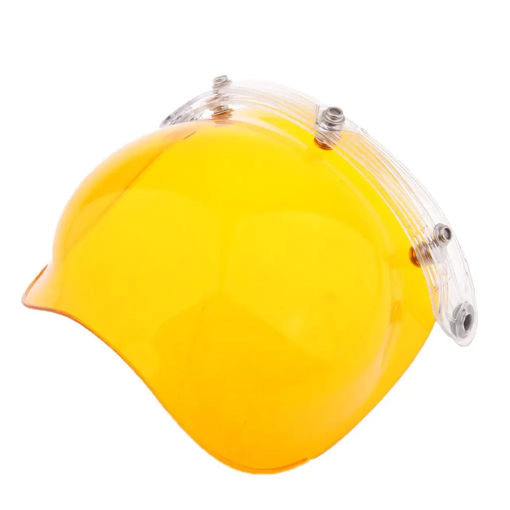 3-Snap Bubble Wind Shield Visor for Bonanza Biltwell Motorcycle Helmets