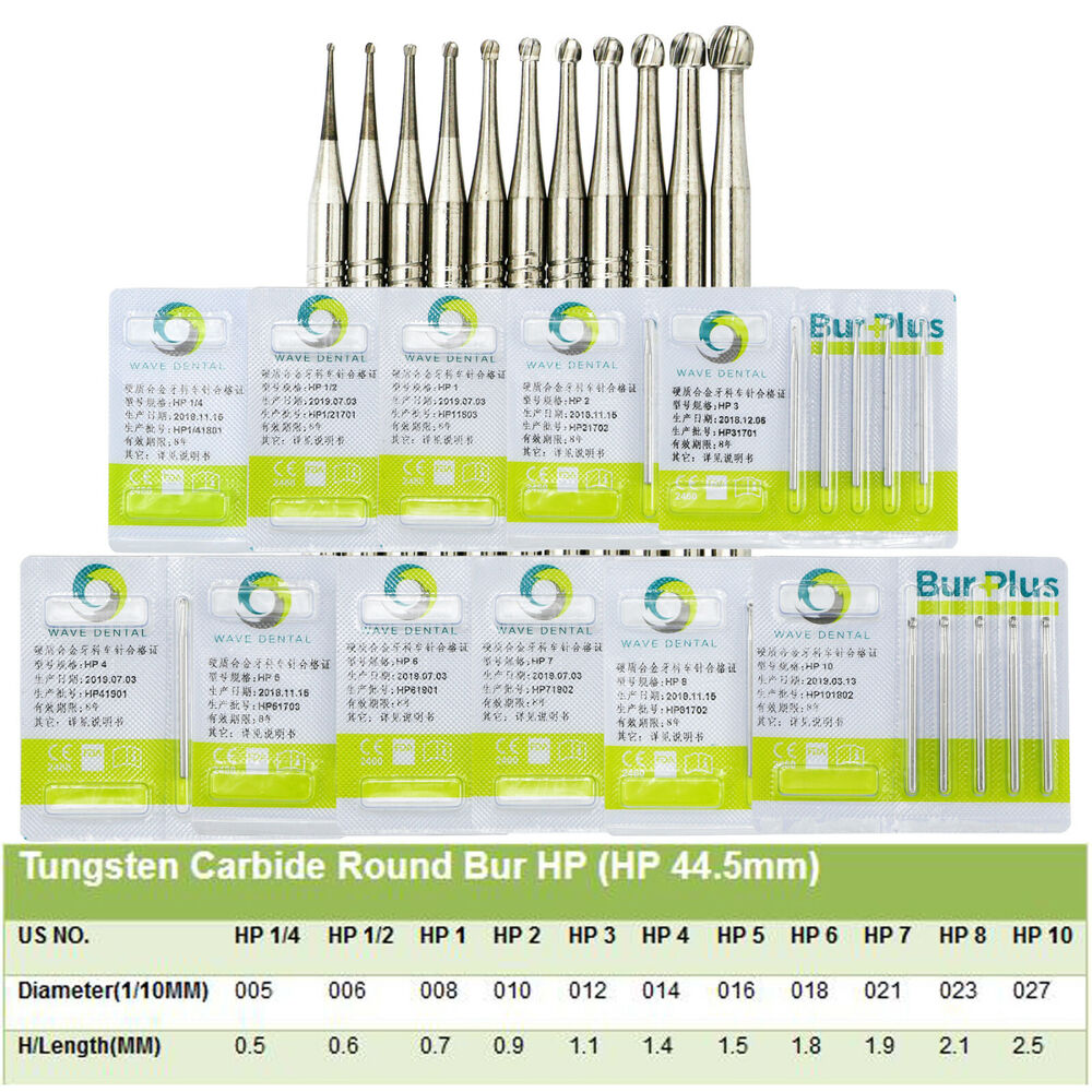 Best of WAVE Dental Tungsten Carbide Drills Round Burs Straight Handpiece HP 5Pcs / Pack Reviews & Tips