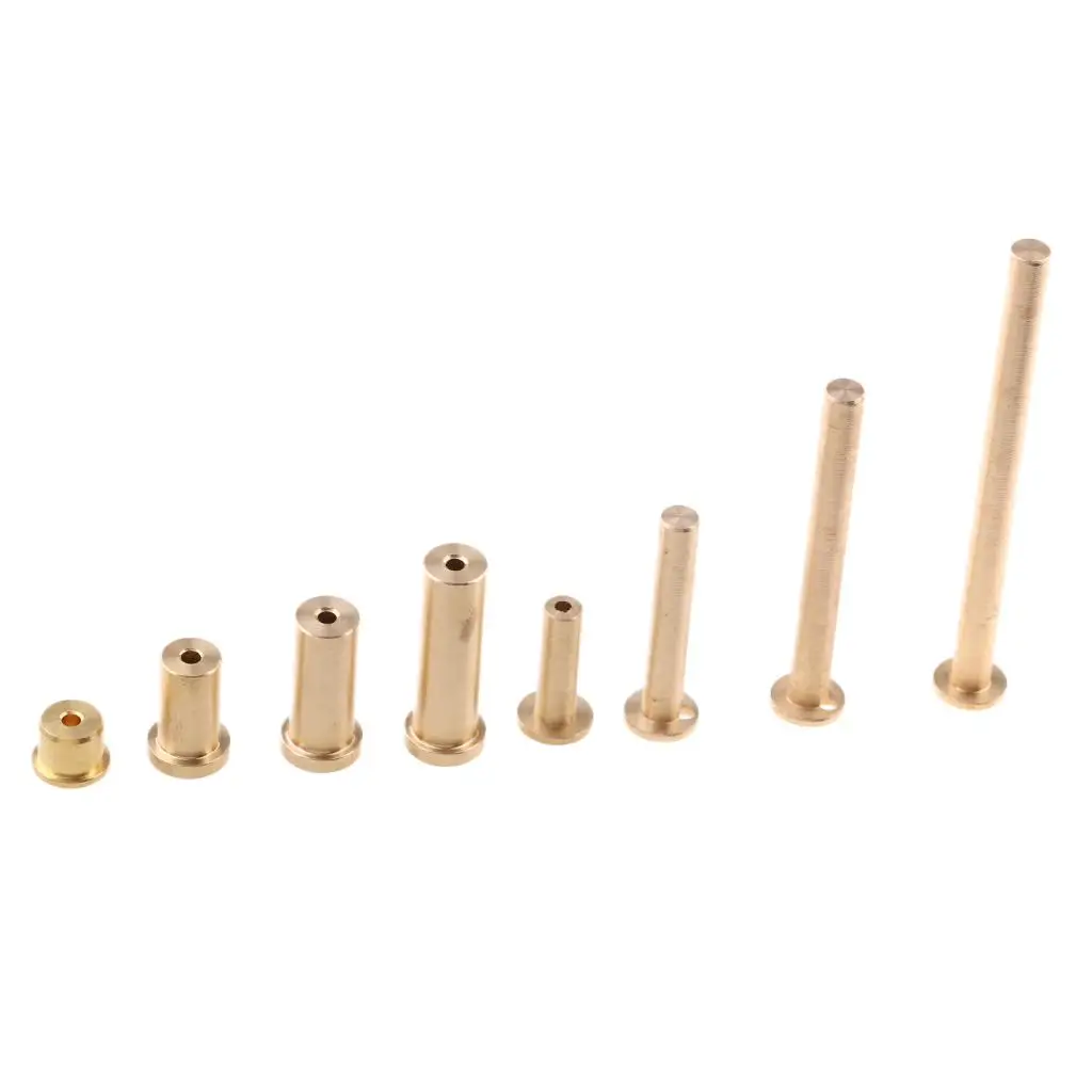 8 Pieces Brass Steel Wooden Tip 2/4/6/8  Weights Parts for