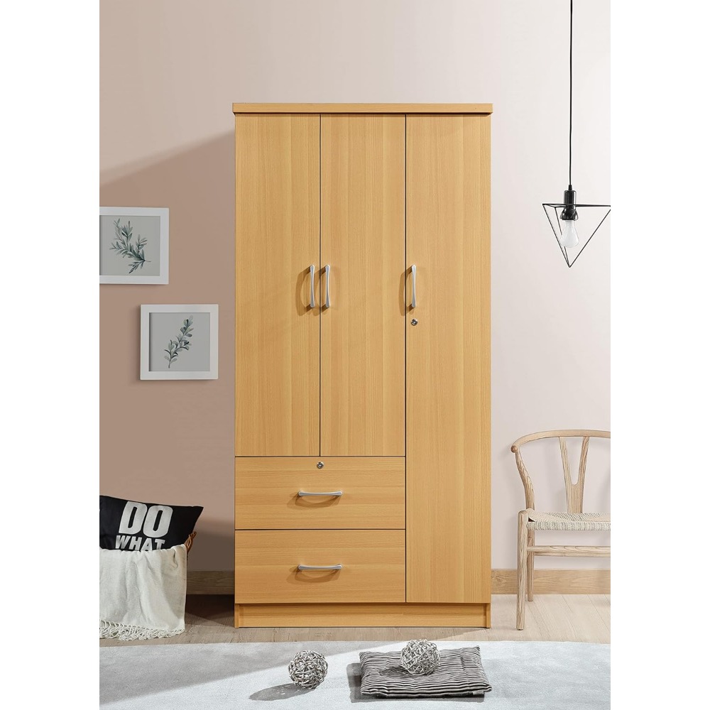 Title 2, Home Furniture 3-Door 2-Drawers Open Cabinet 3-...