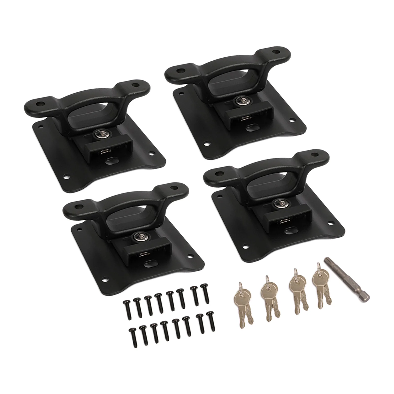 4pcs Bed Tie Down Anchors with Plates for 2015-2021 FL3Z99000A64B