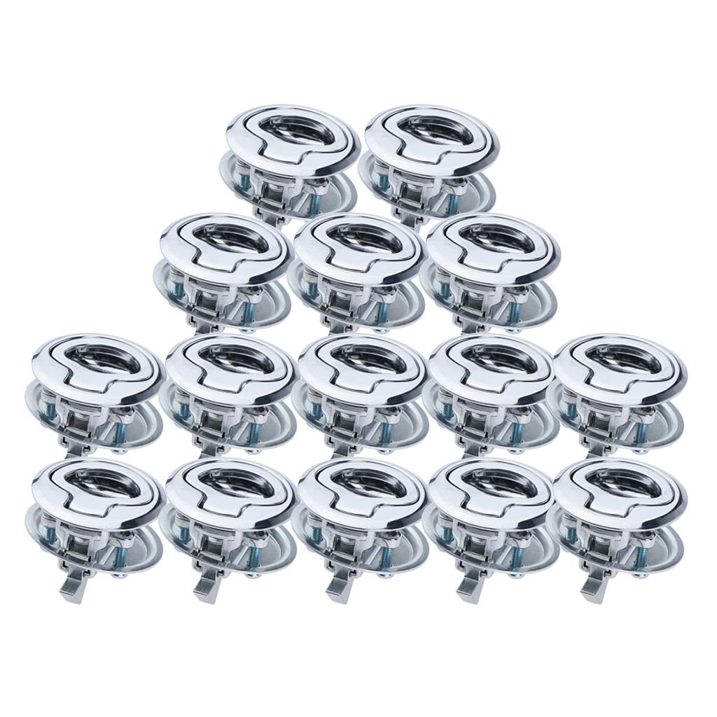 15Pcs Stainless Steel Flush Door Pull Locker Latch Boat Lift Handle