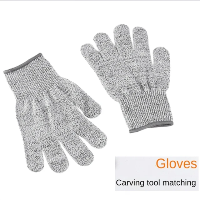 1 Pair Wood Carving Gloves Anti-Slip Wear Resisting Durable Anti Cut Gloves  Finger Protector Sleeve Cover for Woodworking - AliExpress