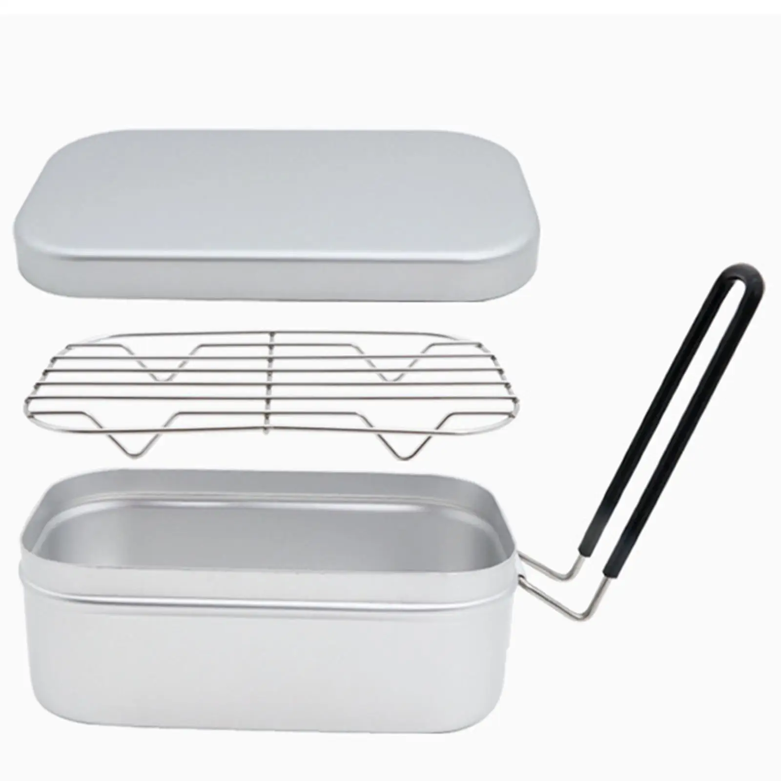 Mini Lunch Box Steaming Rack Cooking Rack for Cooking Mountaineering Outdoor Picnic Fishing