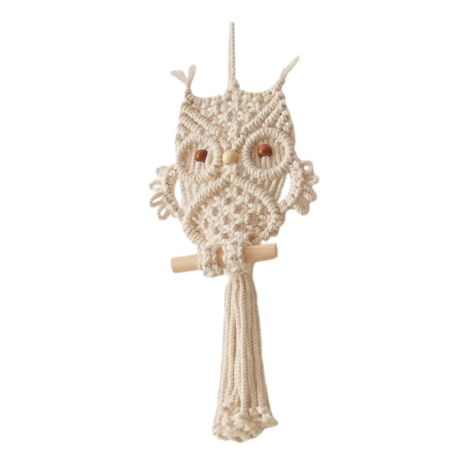 Owl Macrame Tapestry Wall Hanging Woven Bohemian Tapestry for Wedding Dorm