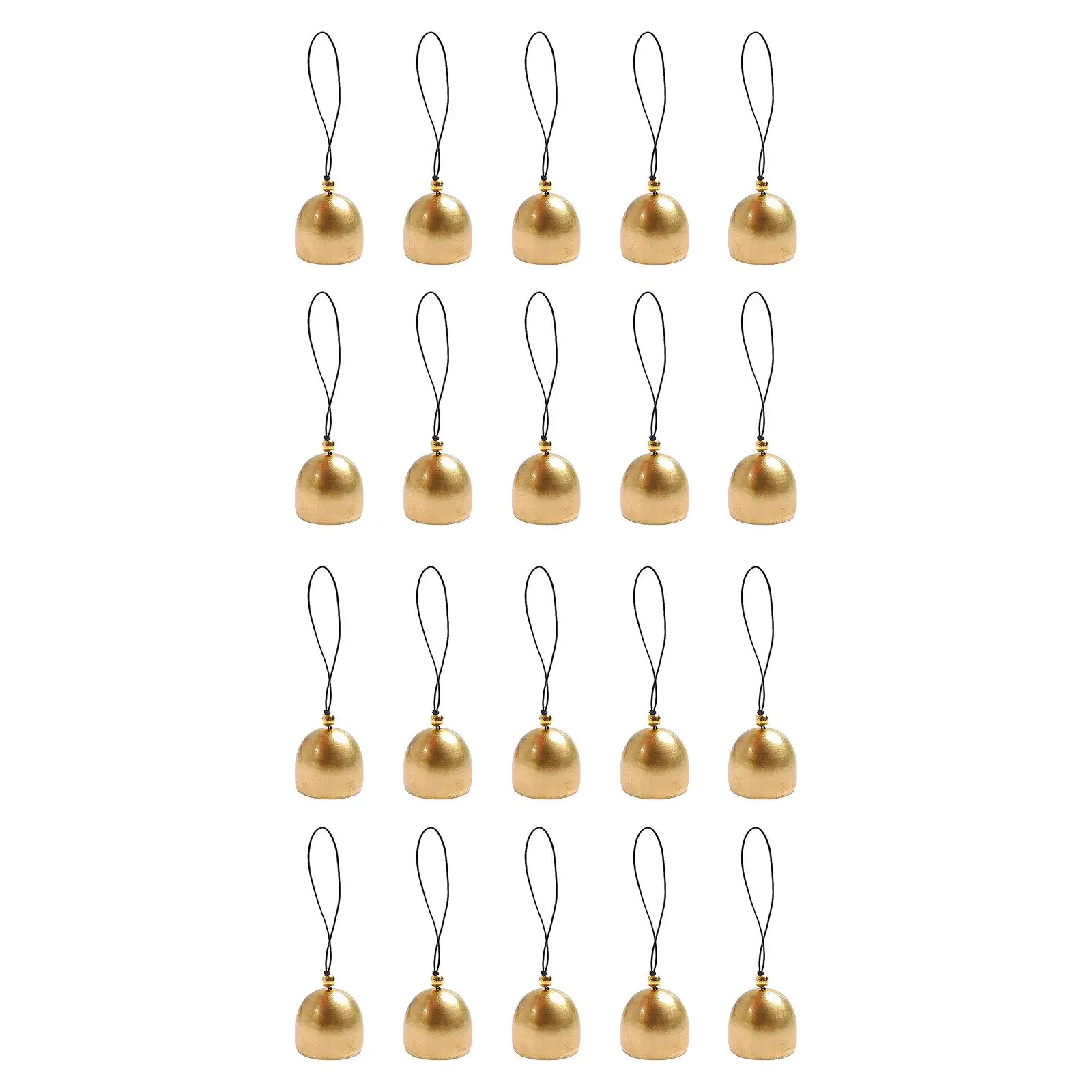 20Pieces Mini Bell Doorbell Christmas tree Decor Brass Bells Windchimes Craft Bells for DIY Craft