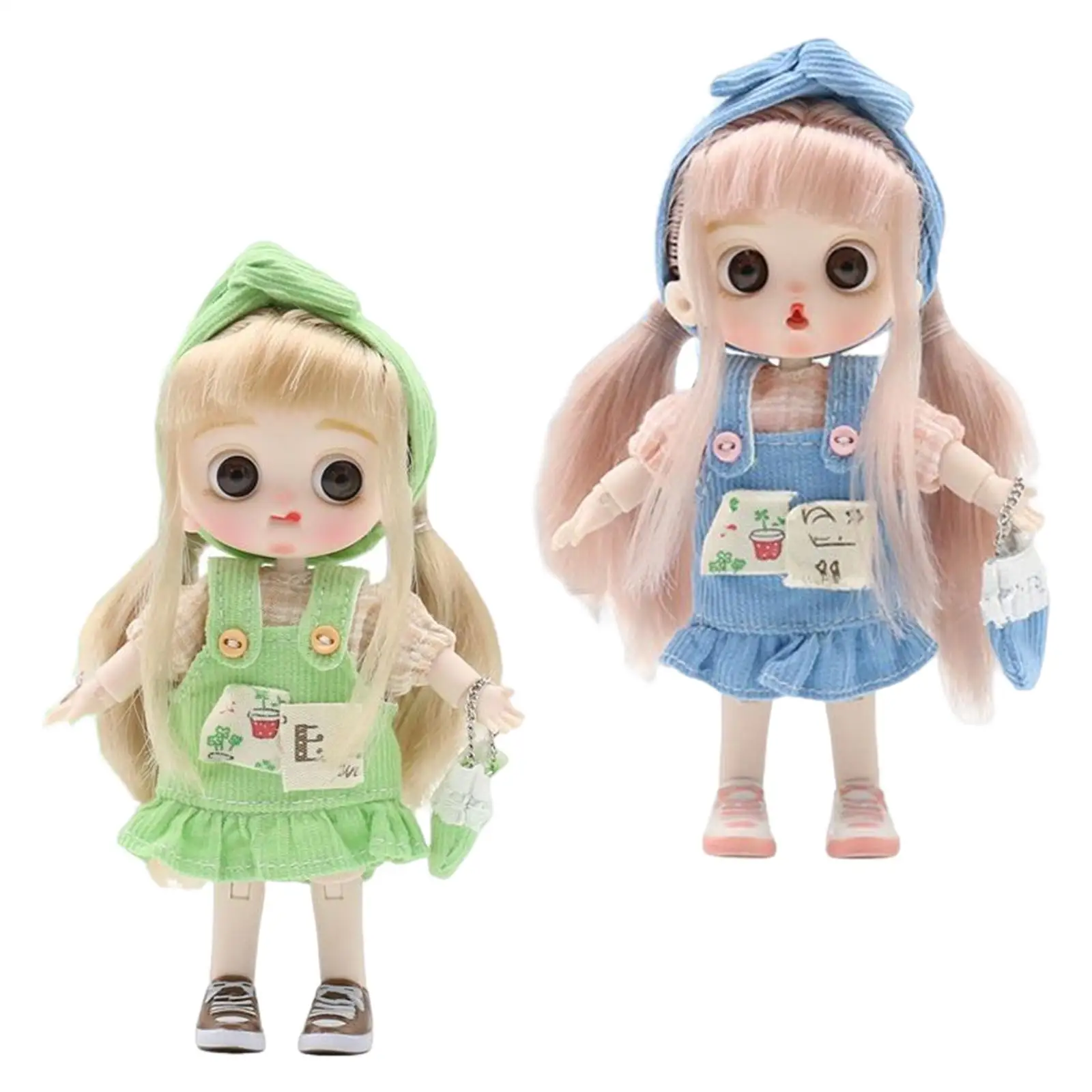 14cm Jointed Girl Doll DIY Doll Fashion Doll Change Clothes Makeup Doll