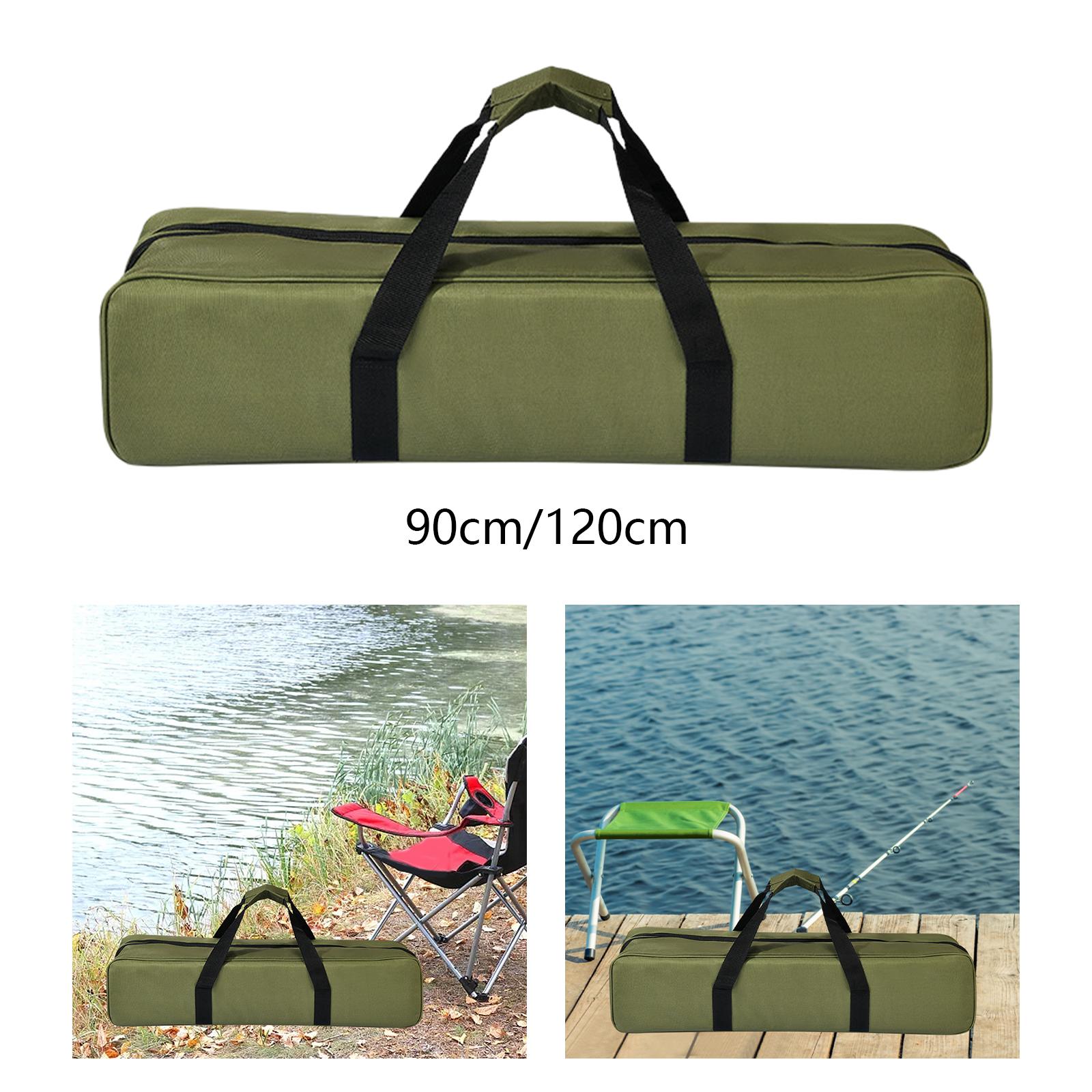 Camping Storage Bag Carry Handles Storage Container Zipper Carrying Bag for Travel Canopy Pole Fishing Camping Trekking Pole