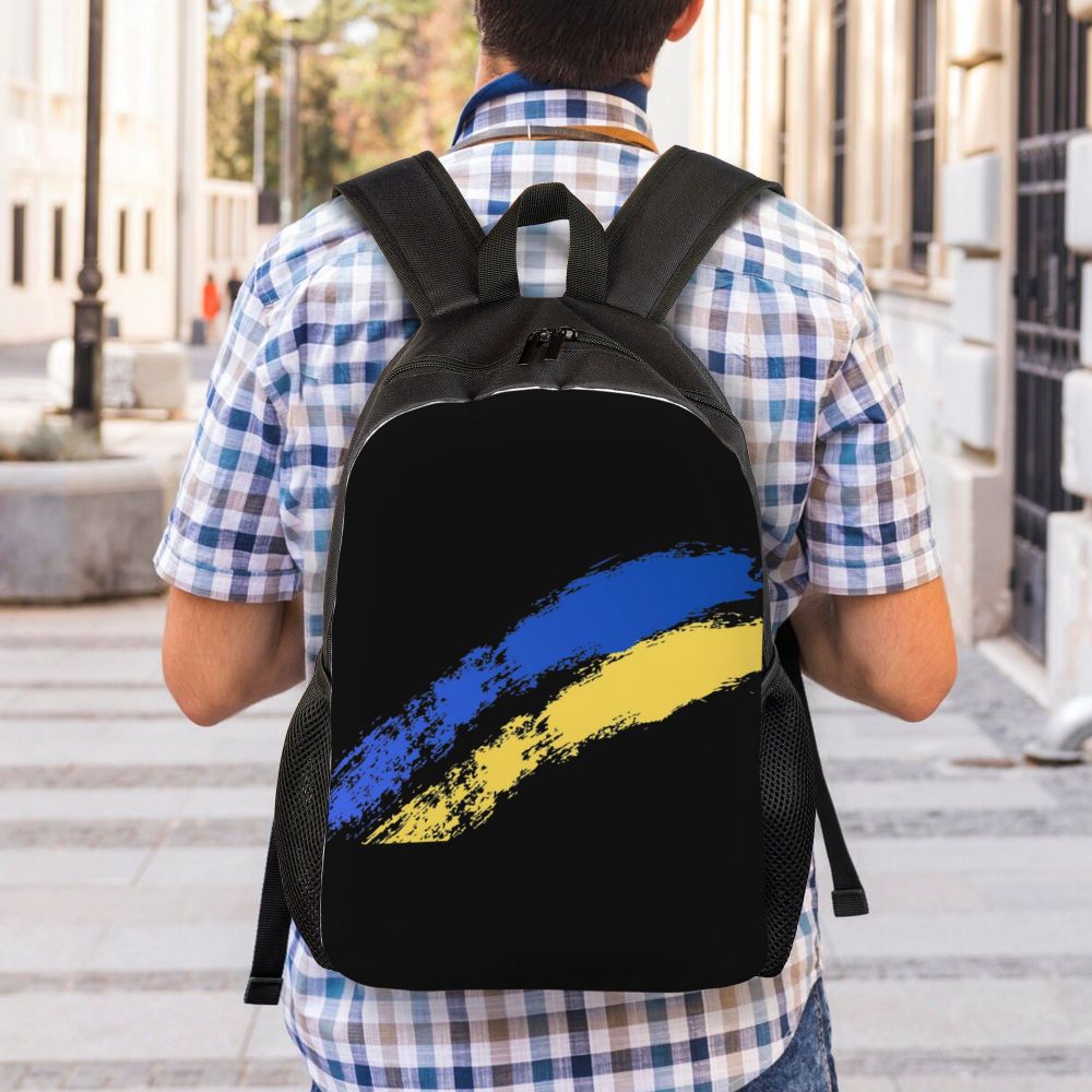 escolar, computador Bookbag, brasão da Ucrânia Tryzub,