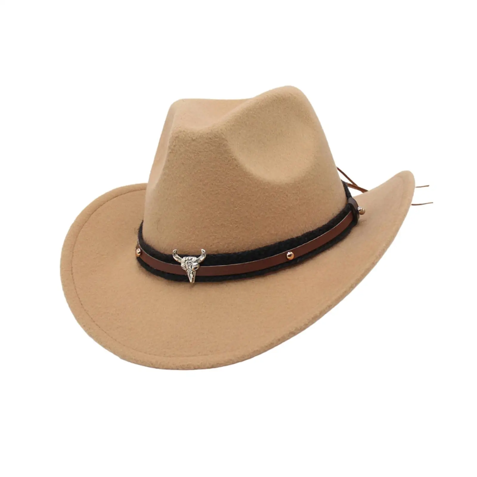 Western  Hat Casual Cosplay Photo Props Dress up Accessories Sun Protection Hat for Adults Unisex Fishing Hiking Camping