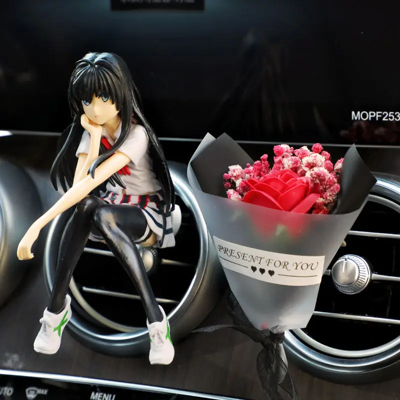 Bandai Animation Luffy Car Fragrance Clip Car Air Fresh Remove Odor Decorative Ornaments Vent Clip Accessories Interior