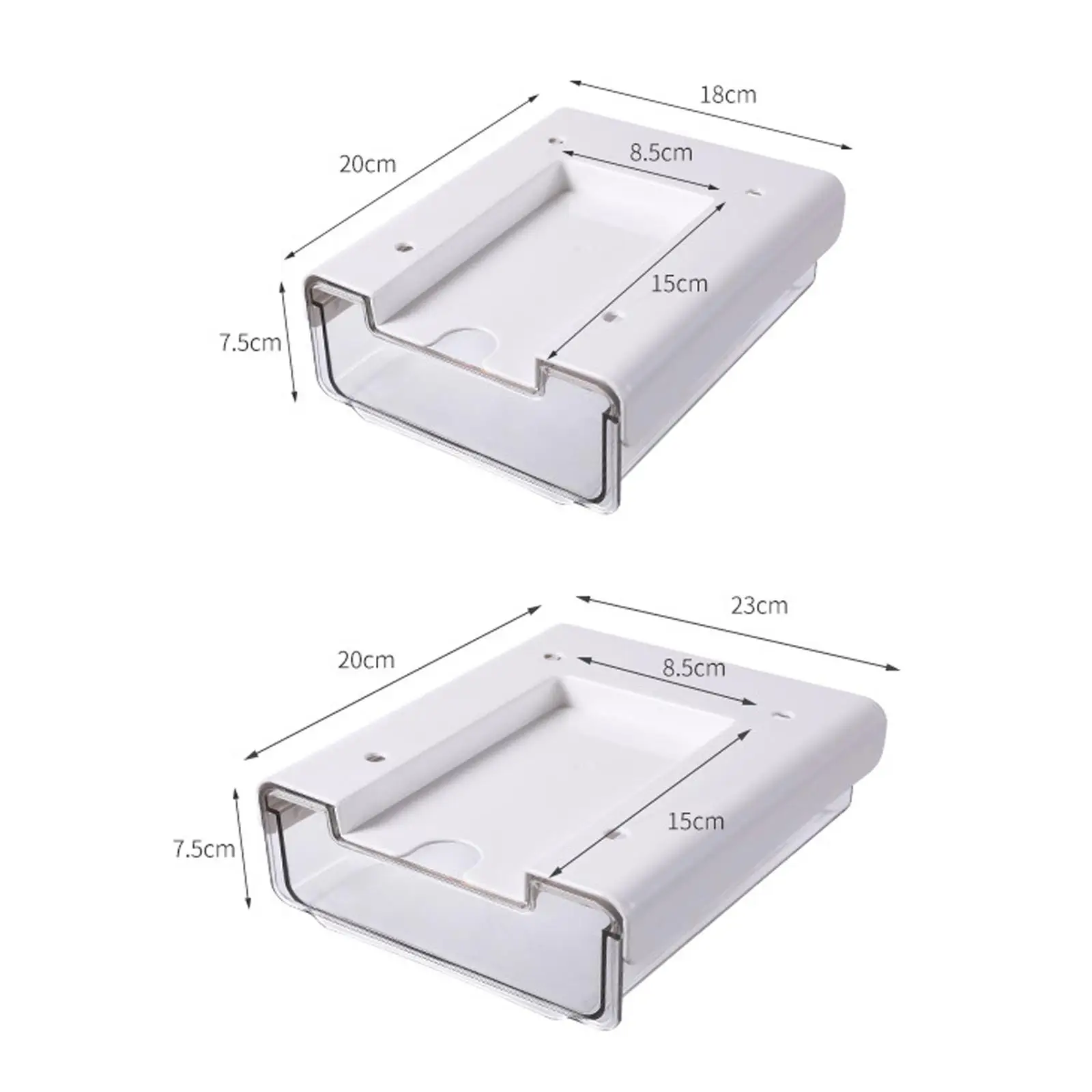 Drawer Type Storage Box Pull Out Storage Container Expandable Drawer Tray Small Self Adhesive for Storage Desktop Bathroom Home