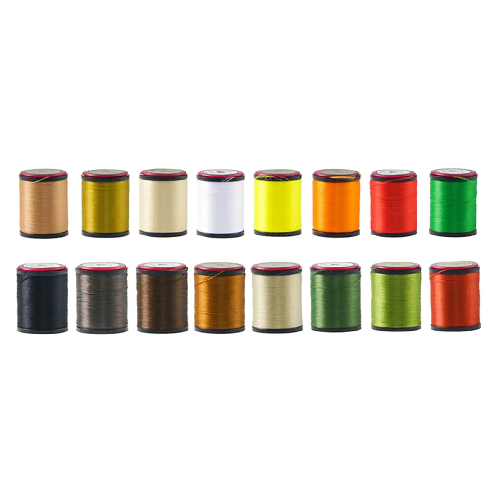 8pcs/lot Lightly Waxed Fly Tying Thread 120D Polyester Filaments Thread Fly Tying Materials