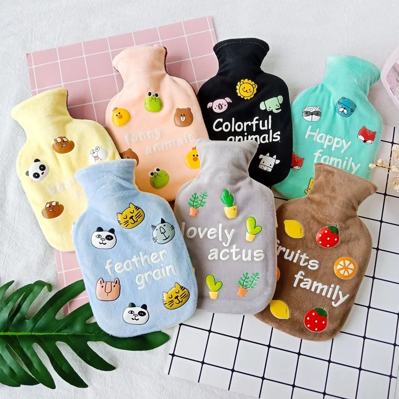 Cartoon Warm Hot Water Bottle Mini Portable Plush Washable Water Injection  Safety Explosion-proof Warm Hands Bag Handwarmer - Hot Water Bottles -  AliExpress