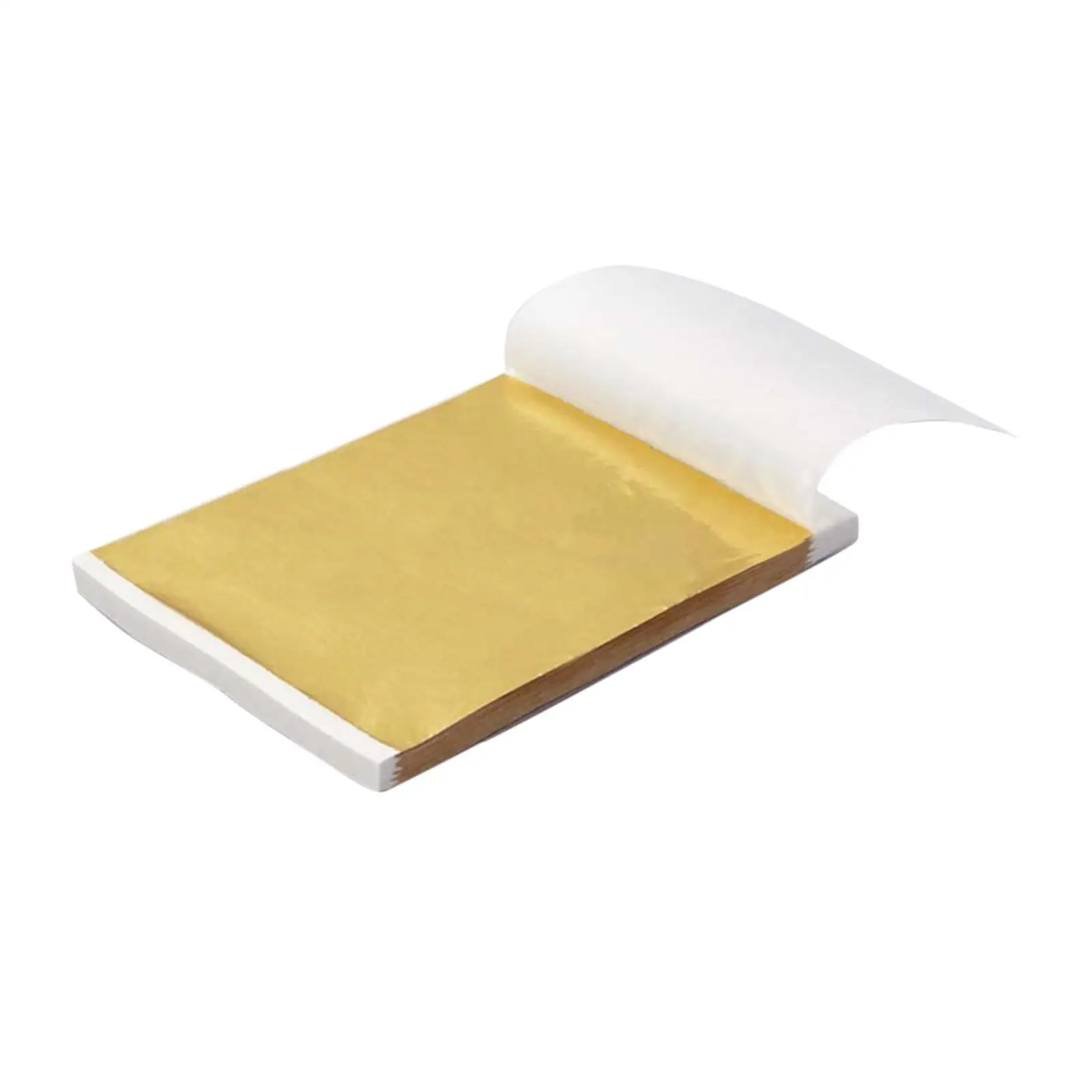 100x Gold Sheets Golden Aluminium Foil Candy Wrappers Foil Paper for Art Craft Work Makeup SPA Gift Basket Decoration
