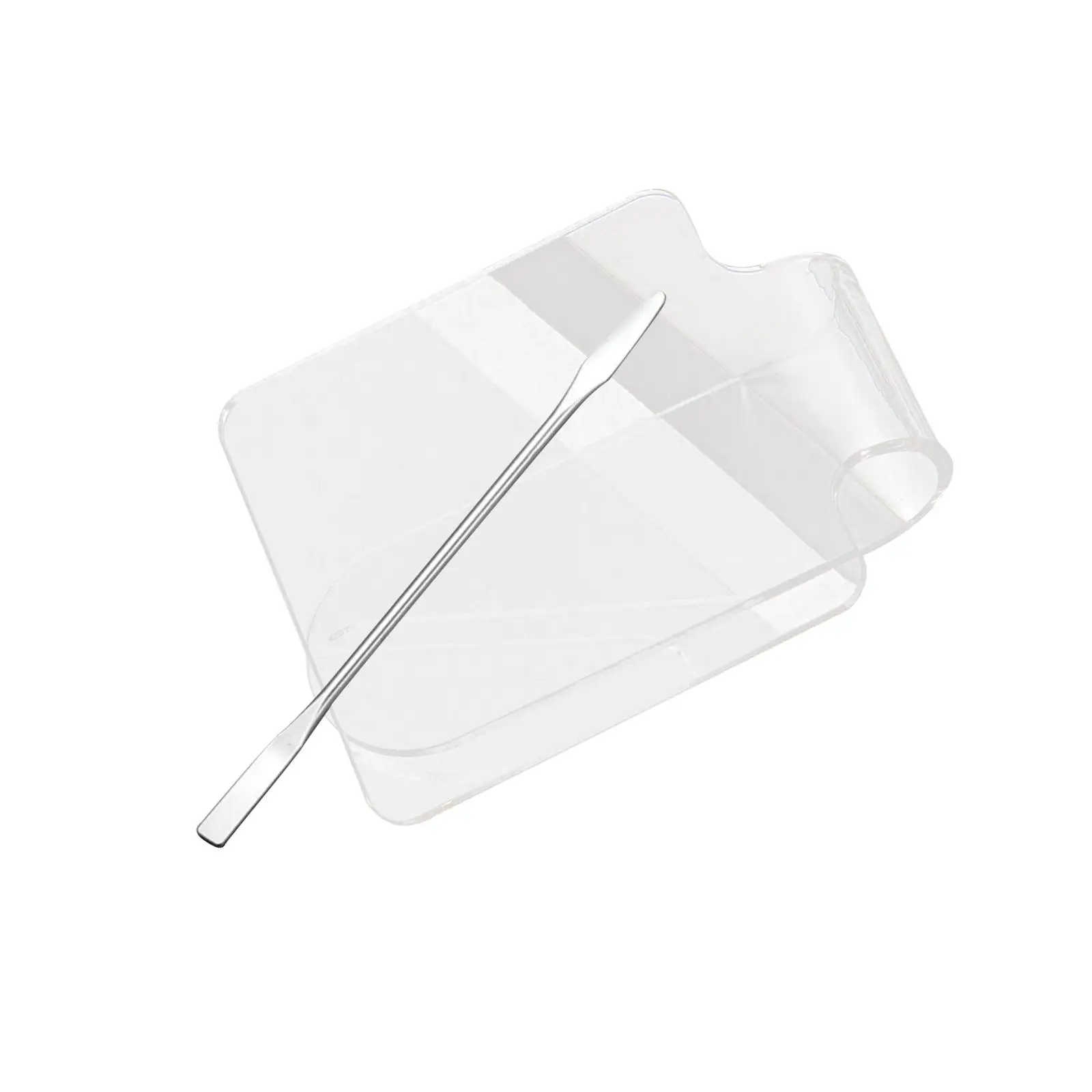 Cosmetic Mixing Palette with Stainless Steel Spatula Color Cream Mixing Palette Artist Tool for Mixing Foundation Beauty Salon