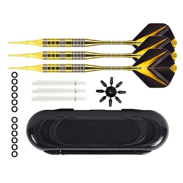 Freccette Con Punta Plastica 21g - Set 3 Freccette Morbide Per Bersaglio Elettronico, Giallo - Foto 7