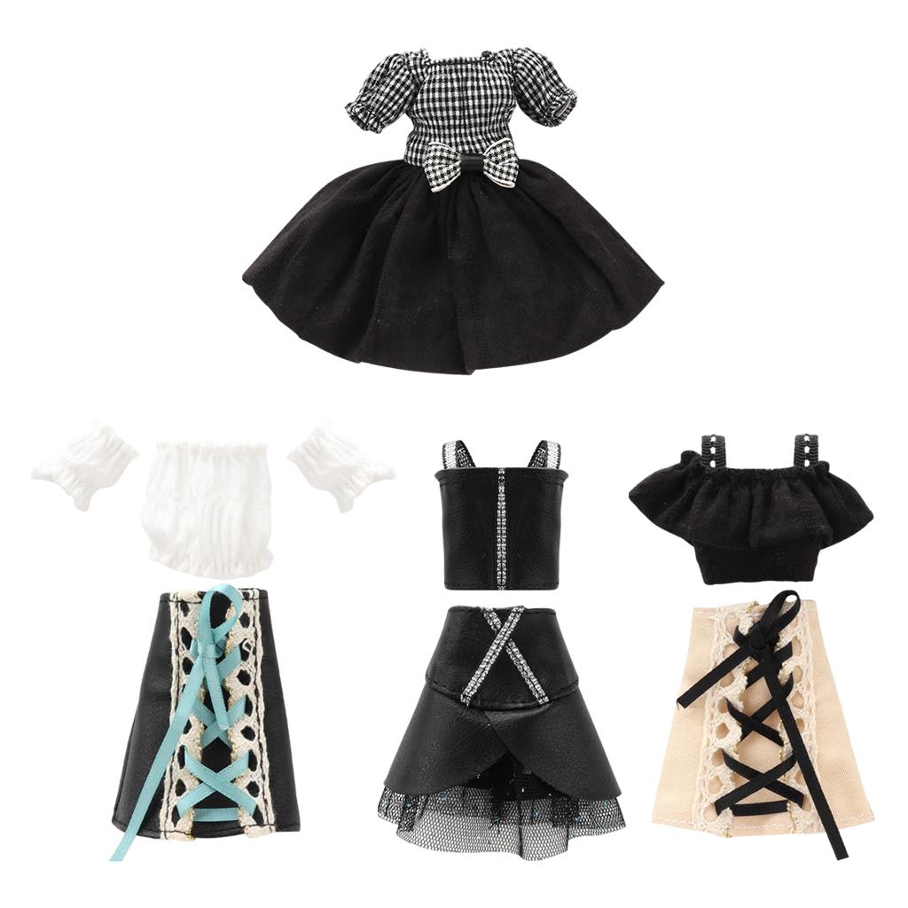 Handmade Modern Baby Doll Skirt Party Dress Clothing for 30cm 12'' Dolls