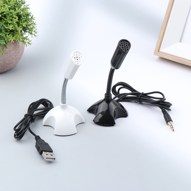 Title 3, 3.5mm Laptop Microphone USB Desktop Stand Mic W...