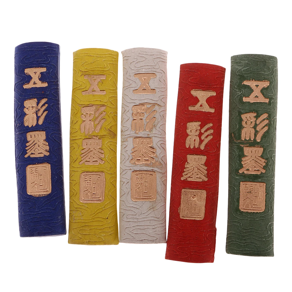 5 Pieces  Soot Ink Stick Set for Chinese Calligraphy Writing Tools