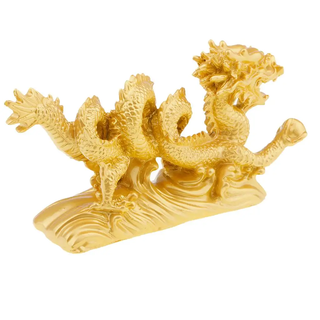 Chinese Dragon Fengshui Figurine Statue Ornaments Home Decor Crafts