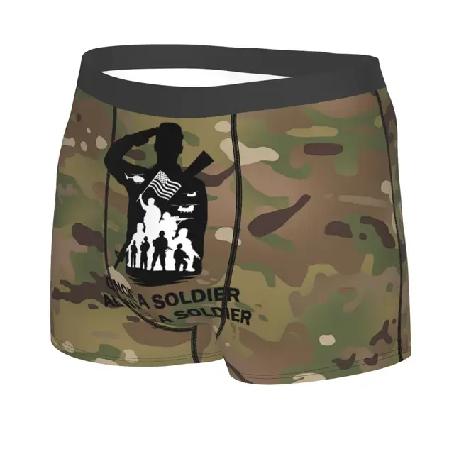 US Army Star Logo Underwear Men Sexy United States Soldier Camo Camouflage  Boxer Shorts Panties Briefs Breathbale Underpants - AliExpress