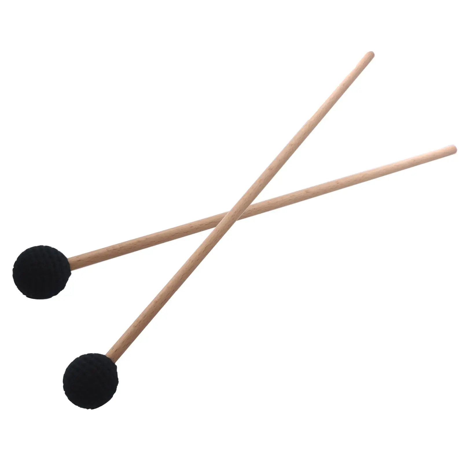 2Pcs Bell Mallets Glockenspiel Sticks, Xylophone Mallet Percussion with Wood Handle, 17 Inch Long