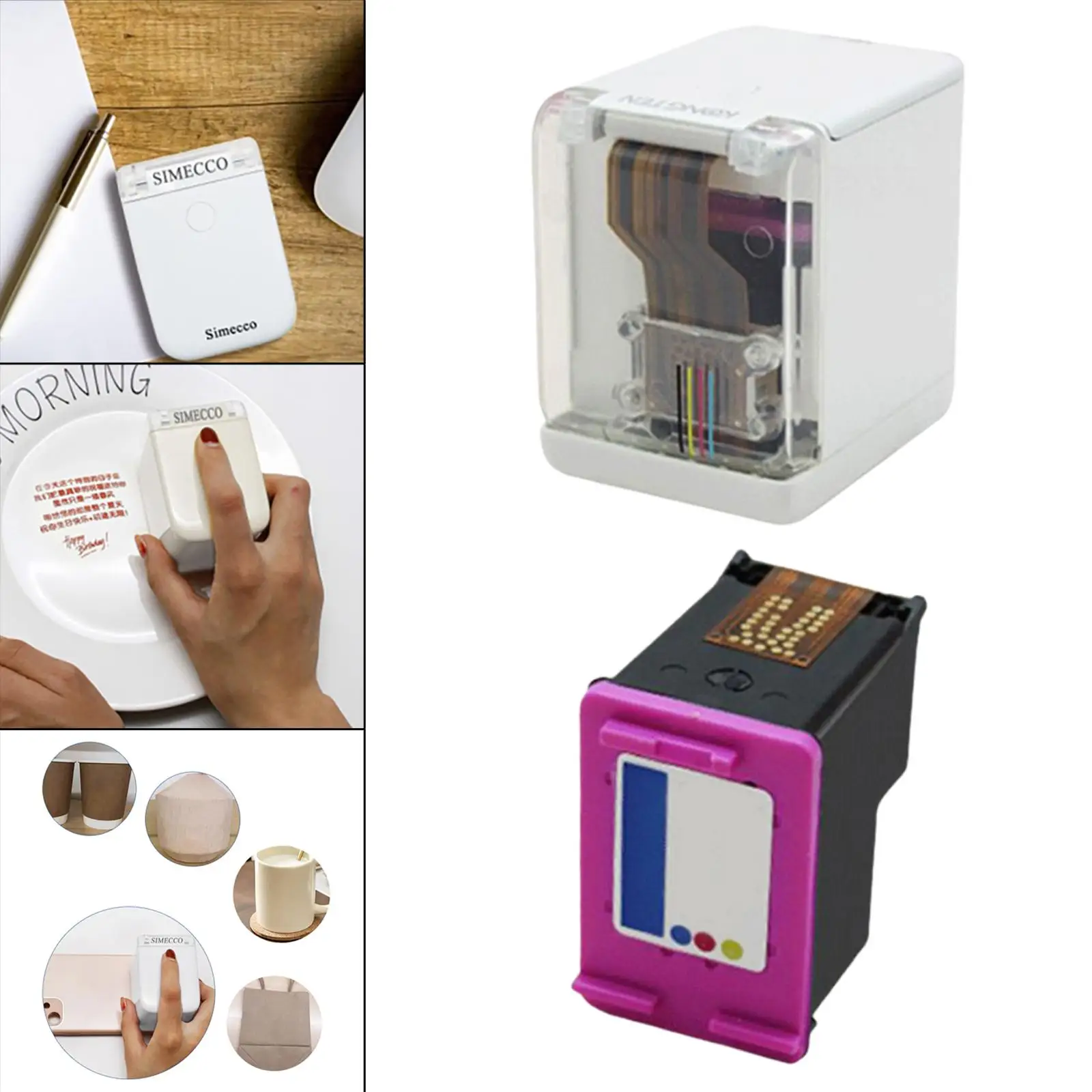 USB Wireless WiFi Handheld Full Color Printer Easy to Use for All Materials
