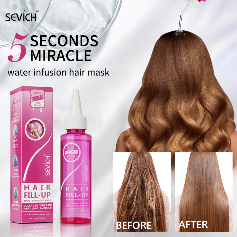 Best of Sevich 5 Second Water Infusion Hair Mask 100ml Smooths Frizzy Repairs Damage Non-greasy Hydration Keratin Hair Treatments Mask Reviews & Tips