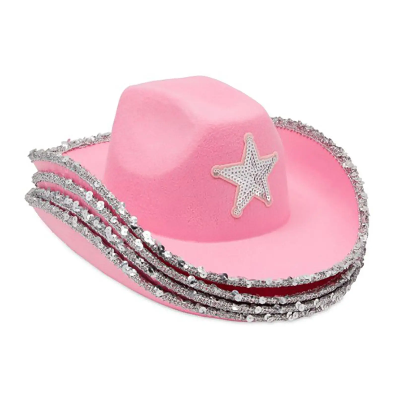 Cowgirl Hat Wide Brim Hat Versatile Hat Band Comfortable for Dress up