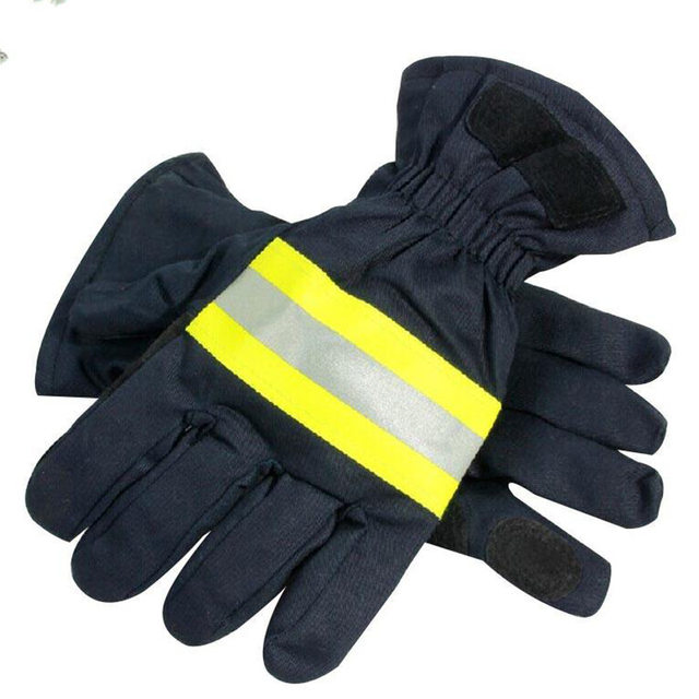 Guantes ignífugos con cinturón reflectante, resistentes al desgaste,  antideslizantes, de seguridad, productos de protección contra incendios,  color negro - AliExpress