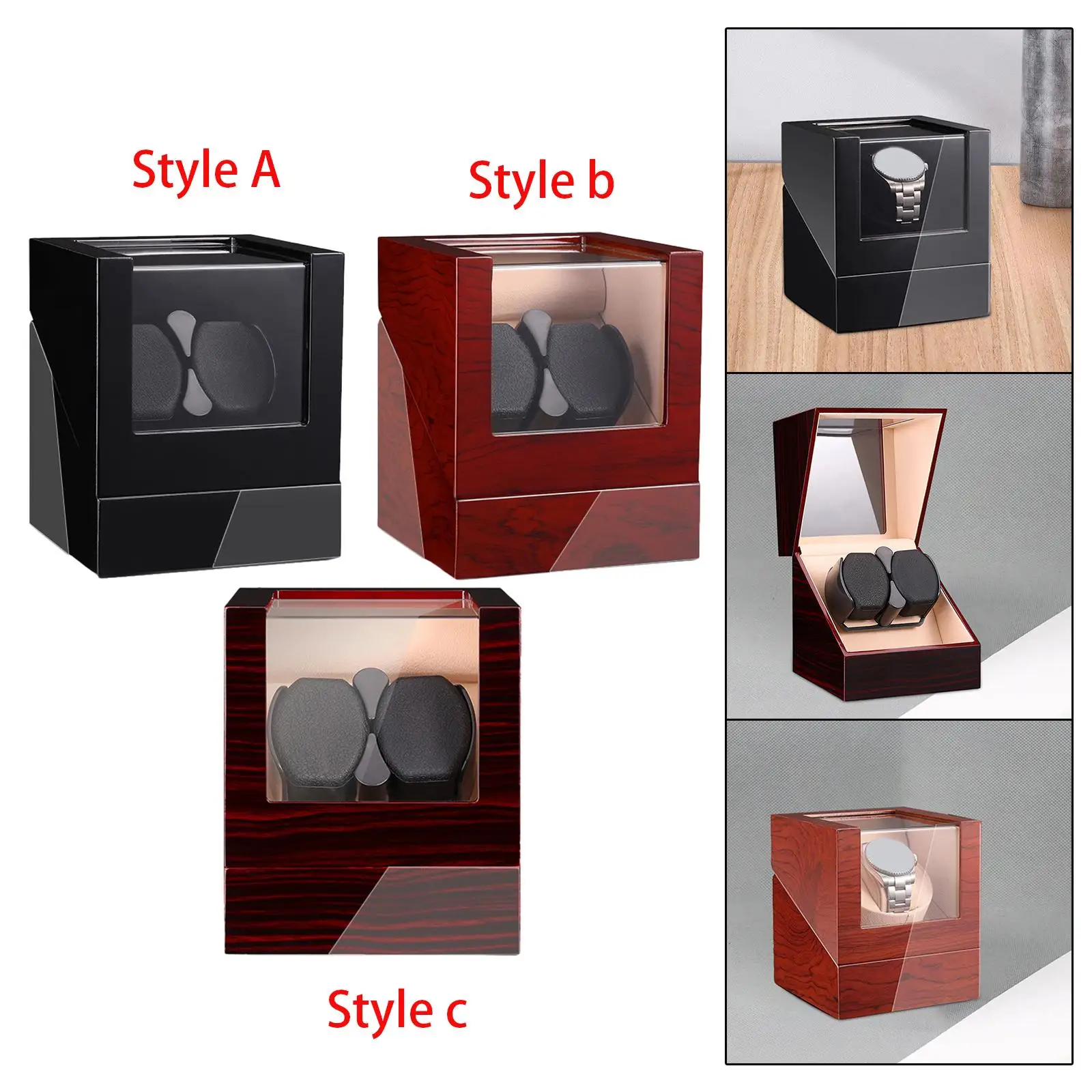 Double Watch Winders Jewelry Storage Watch Holder Watch Winder Box for Automatic Watch for Wristwatch Mechanical Watches Bedroom