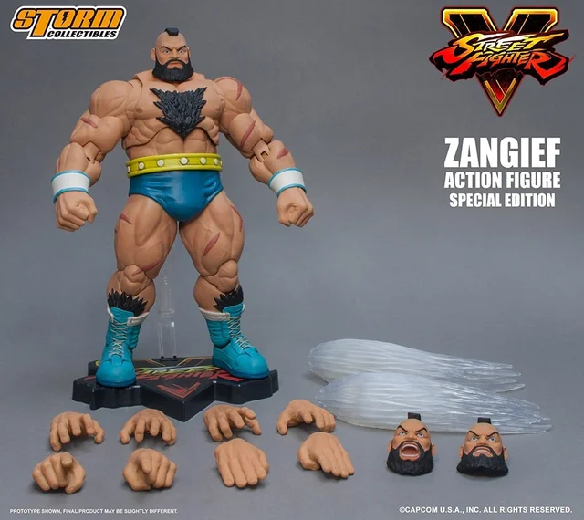 Zangief Street Fighter Boneco Busto Coleção Presente 16cm