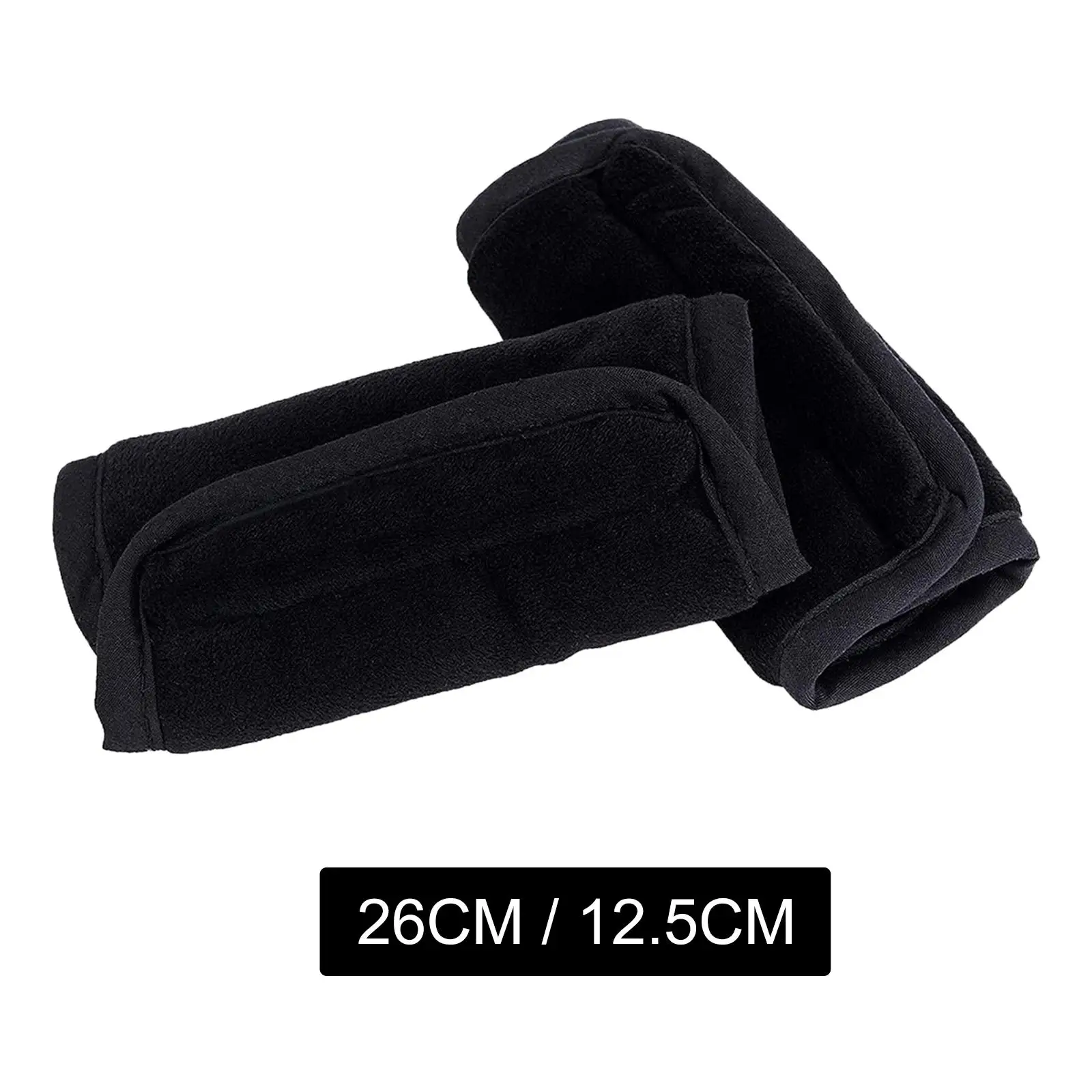 2 Pieces Car Seat Straps Covers Black Stroller Shoulder Covers for Stroller