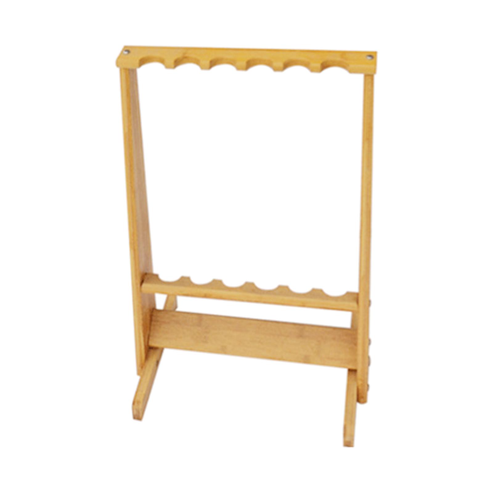 Bamboo Fishing Rod Rack Portable Fishing Pole Holder Organizer for Boat Home