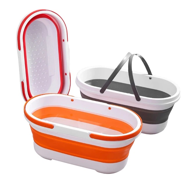 Collapsible Buckets 15/5/10L Mop Cleaning Bucket with Handle Folding  Foldable Water Buckets for Outdoor Garden Fishing A0KF - AliExpress