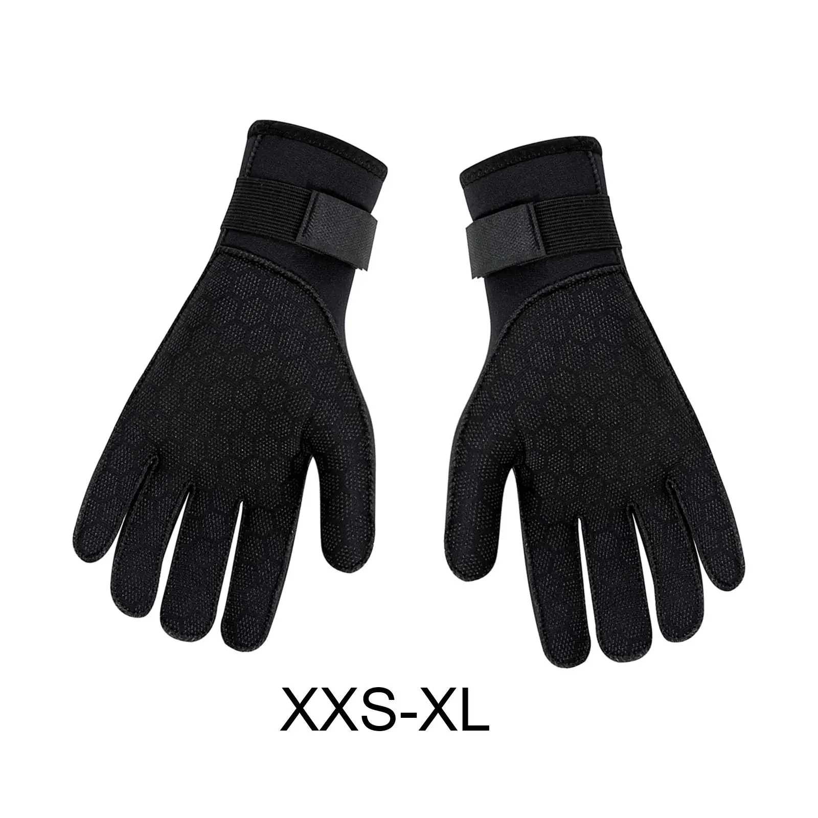 Diving Gloves Neoprene Gloves Wetsuit Gloves with Adjustable Strap Comfortable