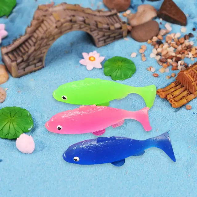 2Pcs Kid Fishing Toys Miniature Simulated Mini Fish Models Fish Figurine Model  Kids Toy Plastic Goldfish Gift Toys For Kids - AliExpress
