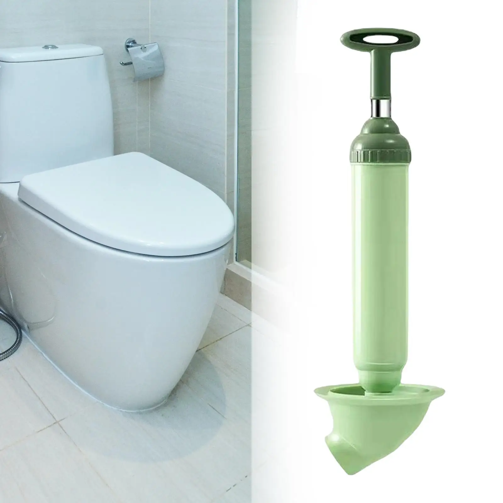 Vacuum Toilet Air Plunger Strong Suction Performance Drain Plunger for Sewer Dredging Plunger Sink Shower Bath